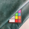Dark Teal Top Grain Premium Leather Hide | Chrome Tanned | Semigloss Finish | 50+ Square Feet | 1.2 mm / 3 Ounce | Upholstery Leather