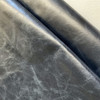 Distressed Navy Blue Top Grain Second (Some Marks) | Leather Hide | Chrome Tanned | 40+ Square Feet | 1.2 mm / 2.5 Ounce | Upholstery Leather