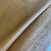 Medium Brown Natural Pebble Grain Premium Leather Hide | Chrome Tanned | Matte Finish | 50+ Square Feet | 1.5 mm / 3.5 Ounce | Upholstery Leather