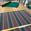 Recacril Stripes in Dark Plum, Green, Red, and Beige | Waterproof Awning & Marine Canvas | 100% Solution Dyed Acrylic | 46" Wide | By the Yard