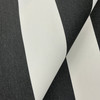 Recacril Black and White Stripe | Waterproof Awning & Marine Canvas | 100% Solution Dyed Acrylic | 60" Wide | By the Yard