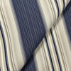 Recacril Striped Blue / Grey / White | Waterproof Awning & Marine Canvas | 100% Solution Dyed Acrylic | 47" Wide | By the Yard
