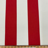 Recacril Big Sur Stripe Candy Cane / Red and White R-9613 | Waterproof Awning & Marine Canvas | 100% Solution Dyed Acrylic | 60" Wide | By the Yard