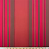 Recacril Borgo Stripe R-070 Red / Brick Orange / Brown | Waterproof Awning & Marine Canvas | 100% Solution Dyed Acrylic | 47" Wide | By the Yard