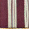Recacril Trujillo Stripe R-971 Burgundy / Beige / White | Waterproof Awning & Marine Canvas | 100% Solution Dyed Acrylic | 47" Wide | By the Yard