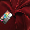 1 Yard Piece of Burgundy Red Flocked Velvet Upholstery Fabric | 54 Inches | By the Yard | Soft