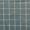 1 Yard Piece of Seaview in Baltic Blue | Upholstery Fabric | Windowpane Plaid in Turquoise / Cream  | Medium Weight | 70% Polyester, 30% Cotton  | Richloom | 54" Wide | BTY