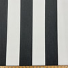 1.5 Yard Piece of Recacril Black and White Stripe | Waterproof Awning & Marine Canvas | 100% Solution Dyed Acrylic | 60" Wide | By the Yard
