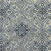 Becca in Denim | Home Decor Fabric | Medallion Tile in Blue and Off White | Covington | 54" Wide | By the Yard