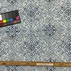 Becca in Denim | Home Decor Fabric | Medallion Tile in Blue and Off White | Covington | 54" Wide | By the Yard