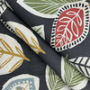 Honshu in River Rock | Home Decor Fabric | Leaves in Red / Green / Gold / Black | Covington | 54" Wide | By the Yard