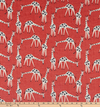 Just Giraffes in Poppy | Home Decor Fabric | Red / Tan / Black | PK Lifestyles | 54" Wide | By the Yard