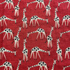 Just Giraffes in Poppy | Home Decor Fabric | Red / Tan / Black | PK Lifestyles | 54" Wide | By the Yard