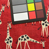 Just Giraffes in Poppy | Home Decor Fabric | Red / Tan / Black | PK Lifestyles | 54" Wide | By the Yard