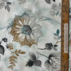 Light Hearted in Spa | Home Decor Fabric | Floral in Blue / Grey / Tan  | Kelly Ripa | 54" Wide | By the Yard