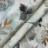 Light Hearted in Spa | Home Decor Fabric | Floral in Blue / Grey / Tan  | Kelly Ripa | 54" Wide | By the Yard