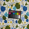 Nasturtiums in Blueberry | Home Decor Fabric | Floral in Blue / Yellow / Green / White | PK Lifestyle | 54" Wide | By the Yard
