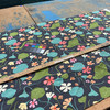Nasturtiums in Coal | Home Decor Fabric | Floral in Green / Pink / Coral / Teal / Black | PK Lifestyle | 54" Wide | By the Yard