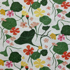 Nasturtiums in Nectar | Home Decor Fabric | Floral in Green / Orange / Yellow / White  | PK Lifestyle | 54" Wide | By the Yard