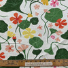 Nasturtiums in Nectar | Home Decor Fabric | Floral in Green / Orange / Yellow / White  | PK Lifestyle | 54" Wide | By the Yard