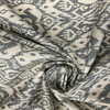 Ashmore in Pebble | Outdoor Waterproof Upholstery Fabric | Ikat | Grey / Off White | Richloom Brand | 100% Polyester | 54" Wide | By the Yard