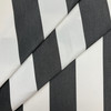 Awning Stripe in Black and Ivory | Outdoor Waterproof Upholstery Fabric | 4" Stripes | 54" Wide | By the Yard.