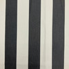 Awning Stripe in Black and Ivory | Outdoor Waterproof Upholstery Fabric | 4" Stripes | 54" Wide | By the Yard