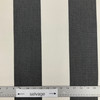 Awning Stripe in Black and Ivory | Outdoor Waterproof Upholstery Fabric | 4" Stripes | 54" Wide | By the Yard