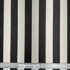 Awning Stripe in Black and Ivory | Outdoor Waterproof Upholstery Fabric | 2" Stripes | 54" Wide | By the Yard