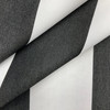 Awning Stripe in Black and White | Outdoor Waterproof Upholstery Fabric | 3" Stripes | 54" Wide | By the Yard.