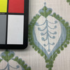 Stout Gentle in Breeze | Home Decor / Curtain Fabric | Medallion | Green / Blue / White | 100% Cotton | 54" Wide | By the Yard