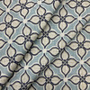 Stout Glimmer in Breeze | Home Decor / Curtain Fabric | Geometric Floral | Blue / Grey / White | 100% Cotton | 54" Wide | By the Yard