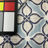 Stout Glimmer in Breeze | Home Decor / Curtain Fabric | Geometric Floral | Blue / Grey / White | 100% Cotton | 54" Wide | By the Yard