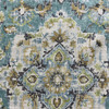 2 Yard Piece of Benbrook in Caribbean | Home Decor Fabric | Medallion Design in Turquoise / Yellow / White | Covington | 54" Wide | By the Yard