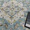 2 Yard Piece of Benbrook in Caribbean | Home Decor Fabric | Medallion Design in Turquoise / Yellow / White | Covington | 54" Wide | By the Yard