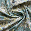 2 Yard Piece of Benbrook in Caribbean | Home Decor Fabric | Medallion Design in Turquoise / Yellow / White | Covington | 54" Wide | By the Yard