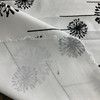 2 Yard Piece of Premier Prints Dandelion Cotton Duck White/Black | Medium Weight Duck Fabric | Home Decor Fabric | 54" Wide