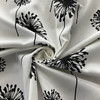 2 Yard Piece of Premier Prints Dandelion Cotton Duck White/Black | Medium Weight Duck Fabric | Home Decor Fabric | 54" Wide