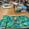 Midas in Shamrock | Northcott | Quilting Fabric | 44" Wide | 100% Cotton | Abstract Marbling | Metallic Gold / Green / Blue / Teal