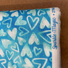 Sparkle Magic Hearts in Blue | Northcott | Quilting Fabric | 44" Wide | 100% Cotton | Hearts | Blue / White