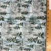 Stonehenge Eagle Pass Open Trees in Blue Multi | Northcott | Quilting Fabric | 44" Wide | 100% Cotton | Trees / Mountain | Blue / Green / Light Grey / Brown