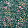 Boho Spirit Floral in Turquoise | Banyan Batiks | Quilting Fabric | 44" Wide | 100% Cotton | Floral | Dark Teal Blue / Pink / Yellow