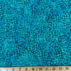 Garden Groove Dot in Peacock | Banyan Batiks | Quilting Fabric | 44" Wide | 100% Cotton | Circle Design | Dark Green / Blue / Light Green