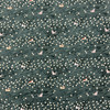 Paws & Play Cat Field in Teal | Figo Fabrics | Quilting Fabric | 44" Wide | 100% Cotton | Cats / Flowers | Deep Teal Blue / Green / Tan / Grey