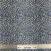 Cheetah Print in Blue | Home Decor / Curtain Fabric | Blue and White | 100% Cotton | 54" Wide | By the Yard