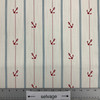 Anchor Stripes in Red / Blue / White | Home Decor / Curtain Fabric | Slub Canvas | Nautical | 100% Cotton | 54" Wide | By the Yard