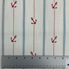 Anchor Stripes in Red / Blue / White | Home Decor / Curtain Fabric | Slub Canvas | Nautical | 100% Cotton | 54" Wide | By the Yard