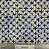 Geometric in Blue and White | Home Decor / Curtain Fabric | Slub Canvas | 100% Cotton | 54" Wide | By the Yard