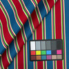Tapas in Multi | Outdoor Waterproof Upholstery Fabric | Stripes | Red / Blue / Green / Yellow / White | Richloom Brand | 100% Polyester | 54" Wide | By the Yard