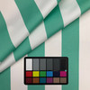 Cabana Stripe in Mint | Outdoor Waterproof Upholstery Fabric | Stripes | Minty Green / White | Richloom Brand | 100% Polyester | 54" Wide | By the Yard.